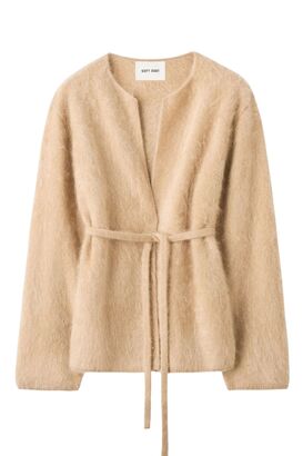 Brushed Cashmere Cardigan 
