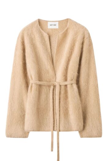 Brushed Cashmere Cardigan 