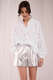 Bluse aus Baumwolle mit Stickerei