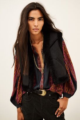 Weste Pilar mit Faux Fur