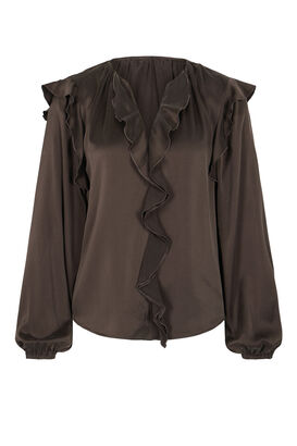Bluse aus Seidensatin