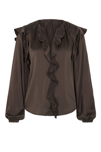 Bluse aus Seidensatin