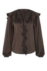 Bluse aus Seidensatin