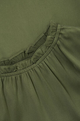 Bluse aus Seidensatin