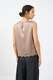 &Auml;rmellose Bluse aus Seidenstretch