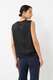 &Auml;rmellose Bluse aus Seidenstretch
