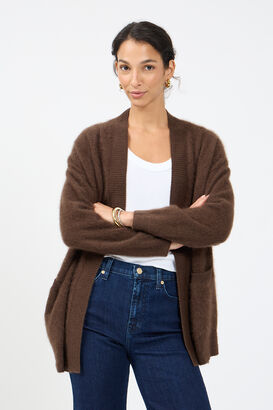 Cardigan aus Mink Wash Wolle 
