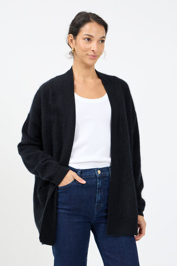 Cardigan aus Mink Wash Wolle 