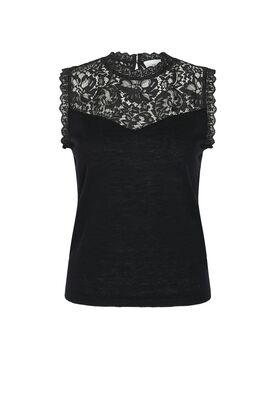 Stricktop mit Spitze