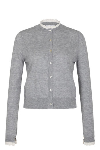 Cardigan mit Spitze
