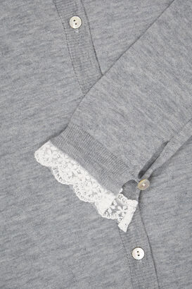 Cardigan mit Spitze