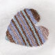 Sneakersocken mit Herz Applikation
