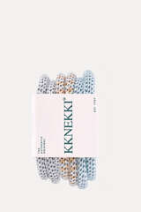 Kknekki Haargummis 6er Pack Slim, Hellblau