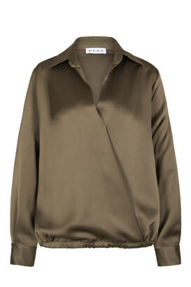 Bluse in Wickeloptik