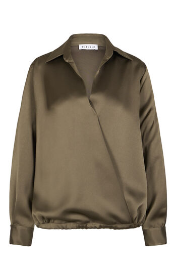 Bluse in Wickeloptik