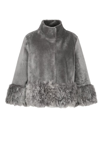 Wendbare Shearling Jacke Anna