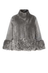 Wendbare Shearling Jacke Anna