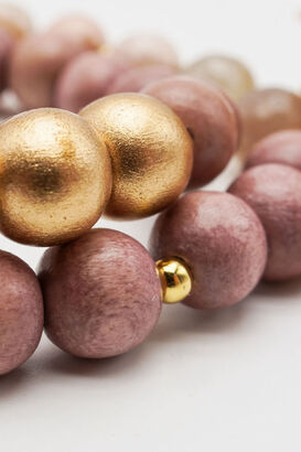 Armband Mala Twin, Sand