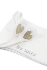 Sneakersocken mit Herz Applikation