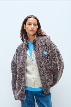 Jacke aus Teddyfleece 