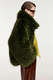 Faux Fur Jacke Kastanje