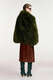 Faux Fur Jacke Kastanje