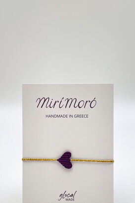 Armband Heart, Aubergine 
