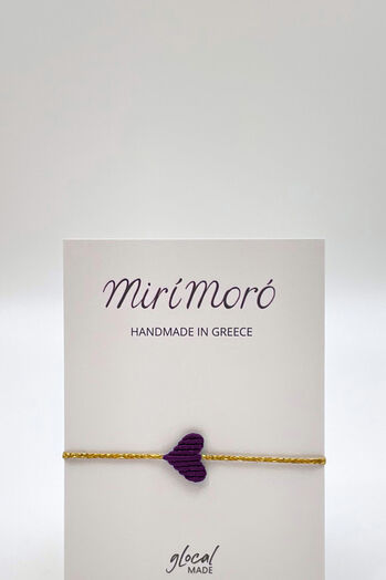 Armband Heart, Aubergine 