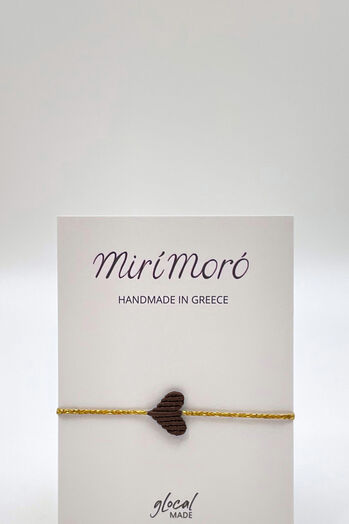 Armband Heart, Chocolate